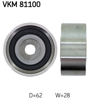Deflection/Guide Pulley, timing belt - VKM 81100 SKF